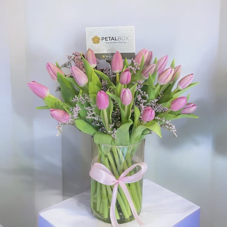 Pink tulips