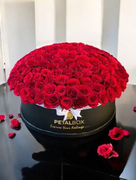 Valentine Roses Box Arrangement