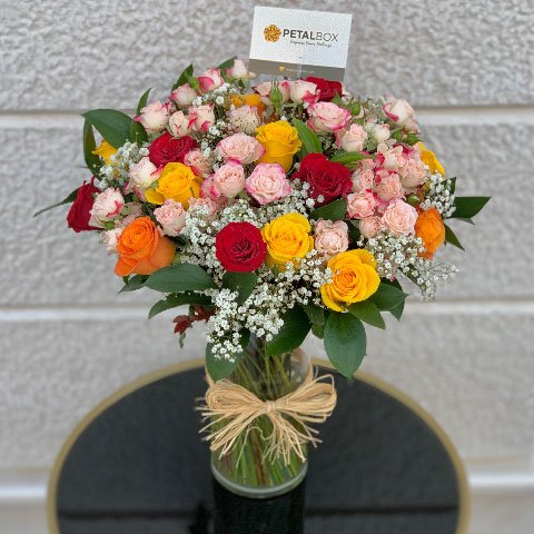 Colorful-Flowers-Vase