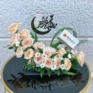 Crescent-Flower-Acrylic-Arrangement