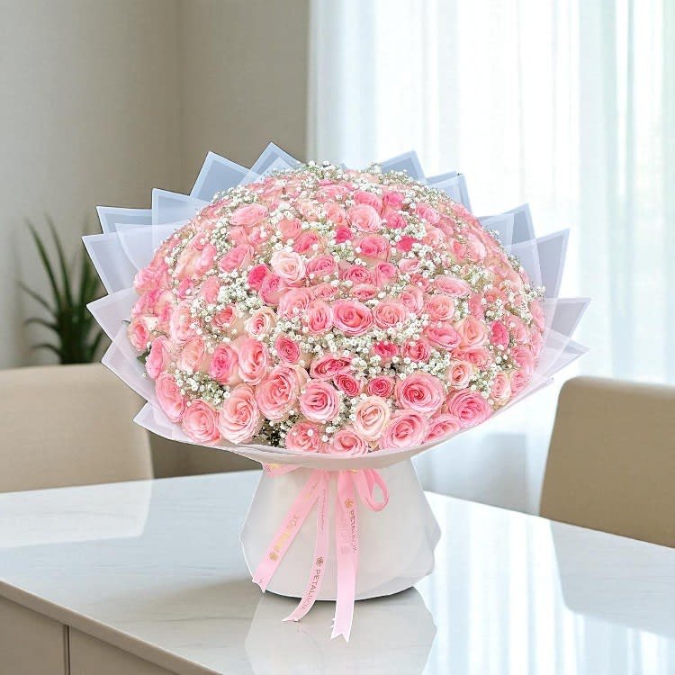 Light Pink Roses Bouquet