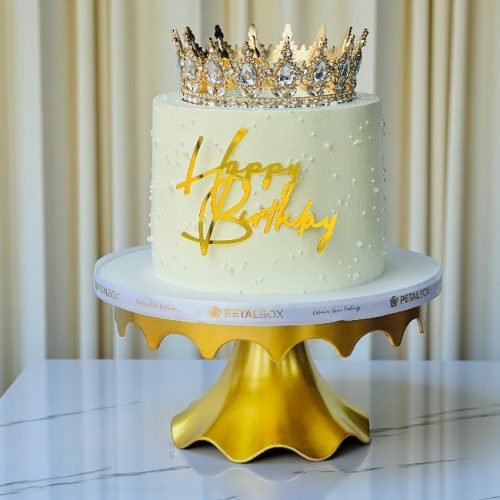Queens Gold Tiara Cake