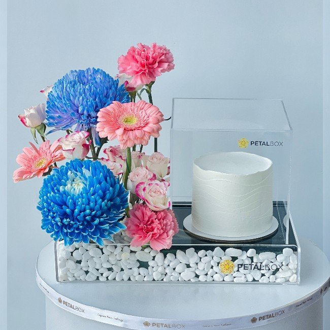 Blush & Blue Delight
