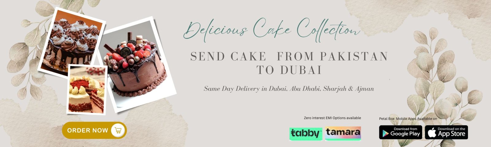 Send Cake from Pakistan to Dubai