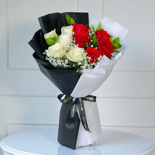 Red & White Roses